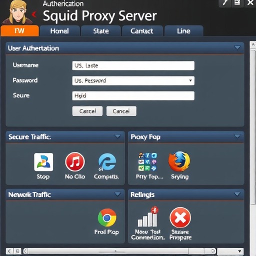 用户认证功能的SQUID代理服务器