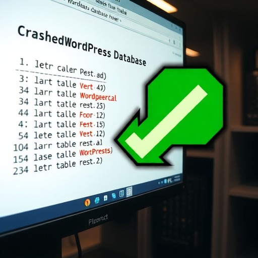 如何修复崩溃的WordPress数据库表？
